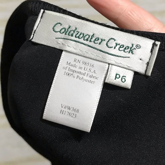 Coldwater Creek Vintage Made in USA Long Modest Forma Cocktail Midi Dress Size 6 - Picture 4 of 4